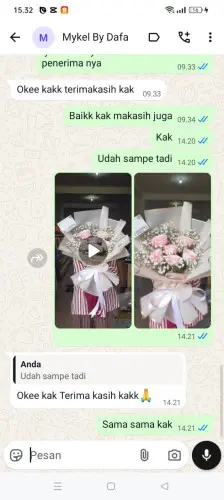 Testimonial Buket Bunga cibaturkeusik
