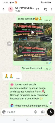 Testimonial Papan Bunga cibaturkeusik