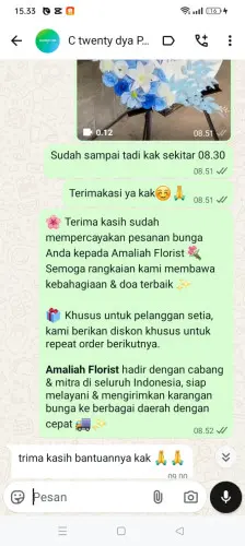 Testimonial Standing Flower cibaturkeusik